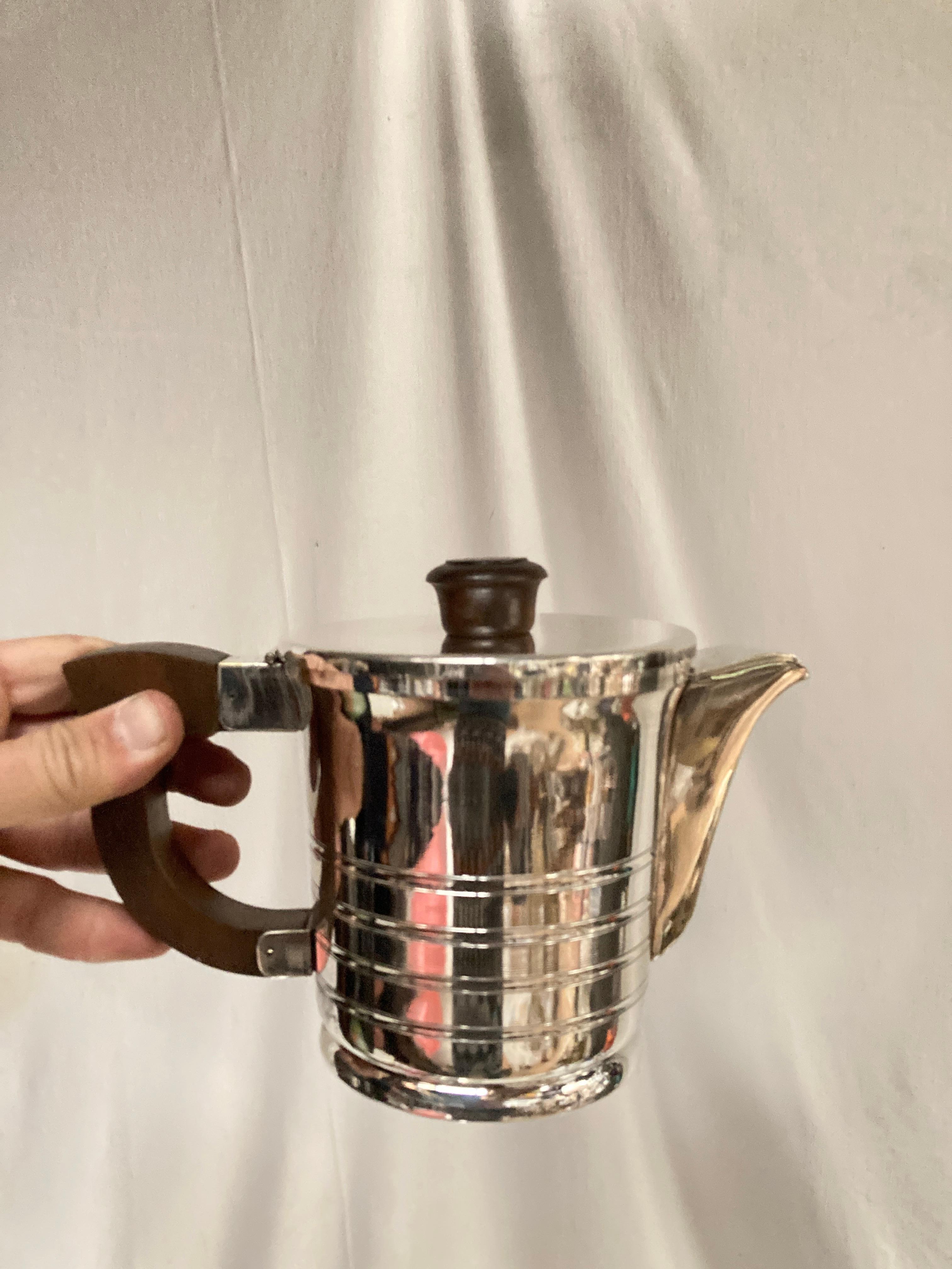 Servizio da tè placcato in argento del 1930 in vendita 4