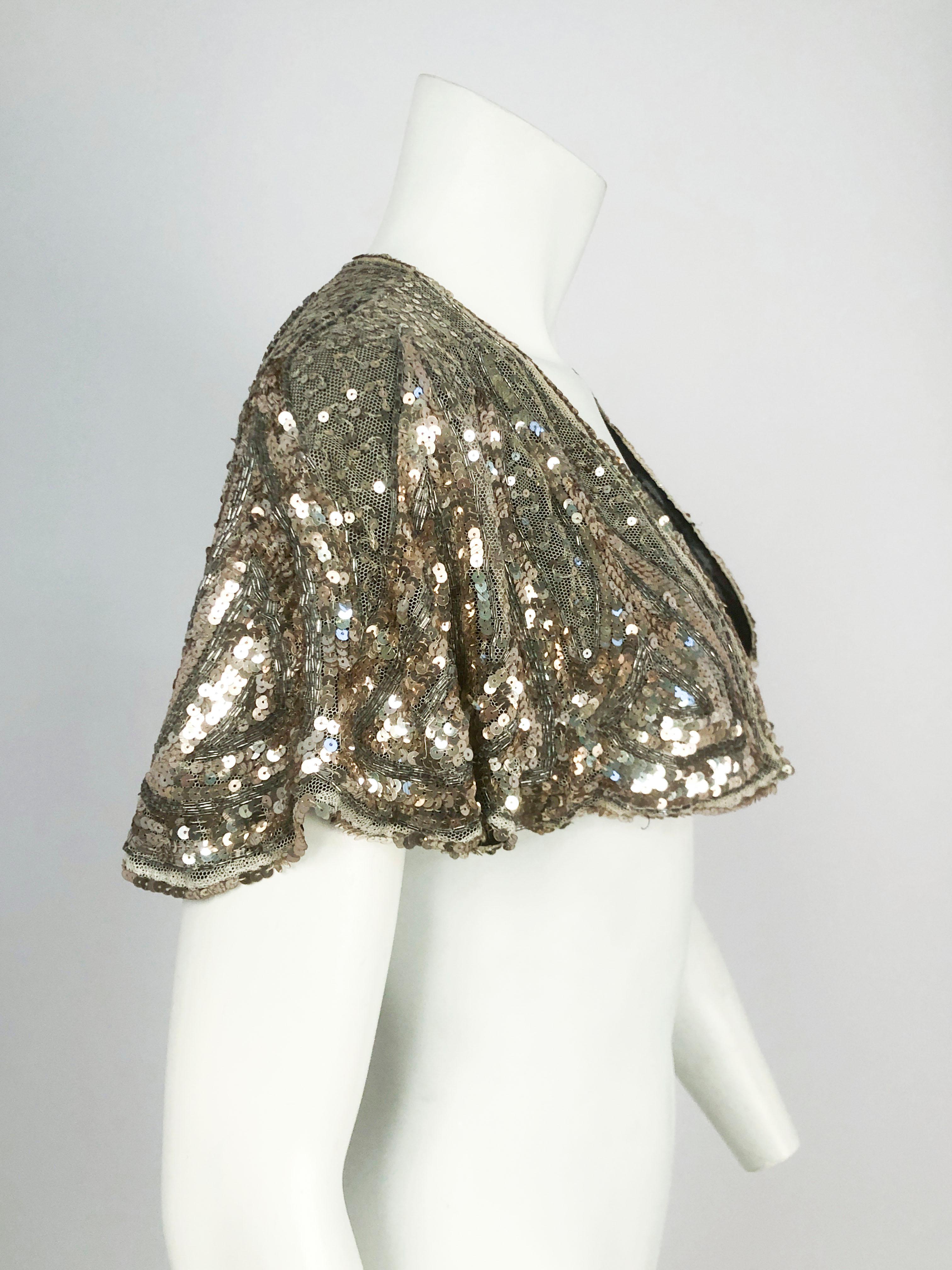 silver capelet