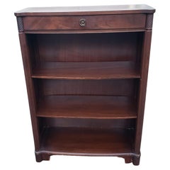 1930s Small Antique Penhurst Federal Mahogany One-Drawer Bookcase 