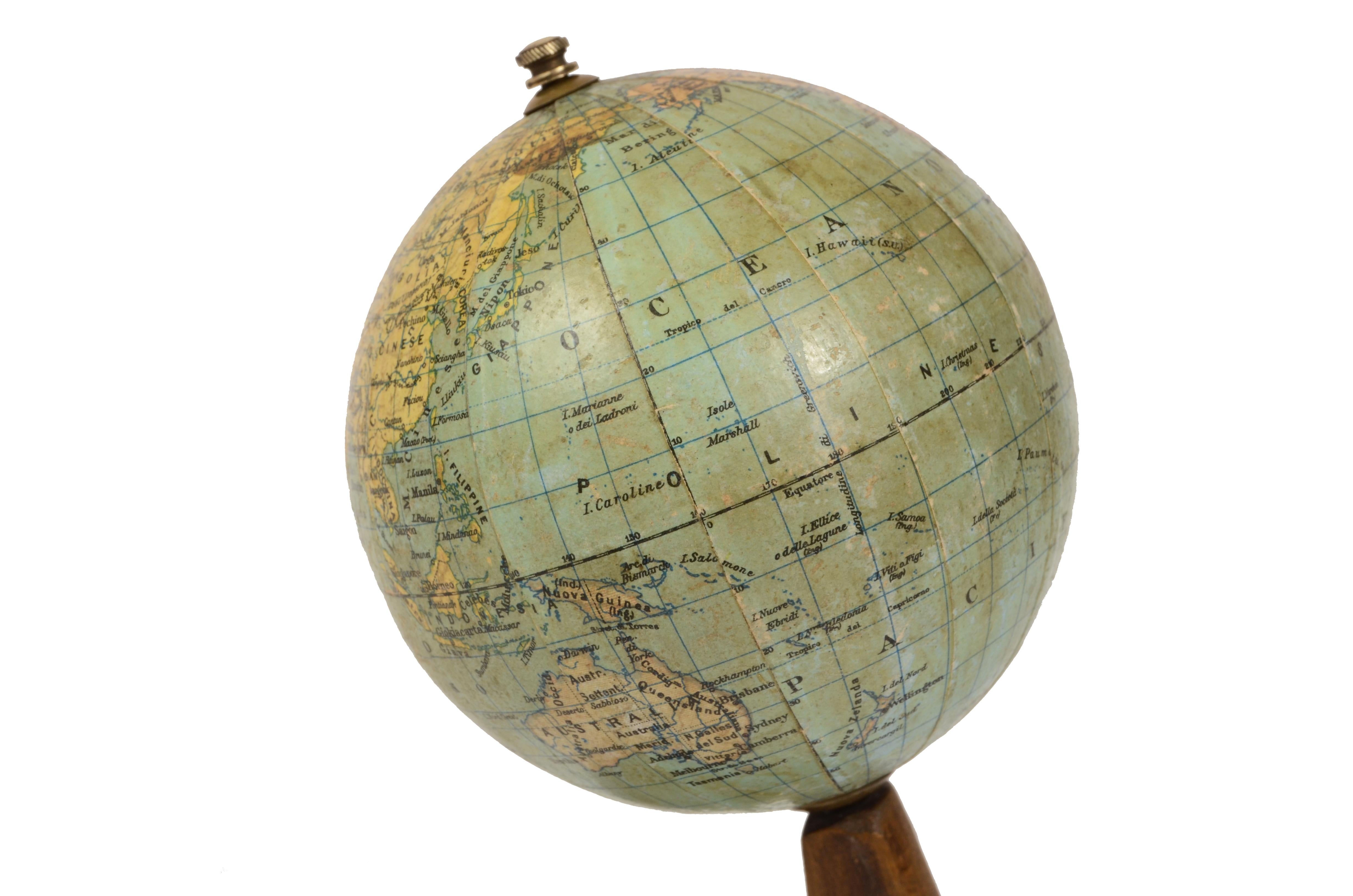 engraved globe