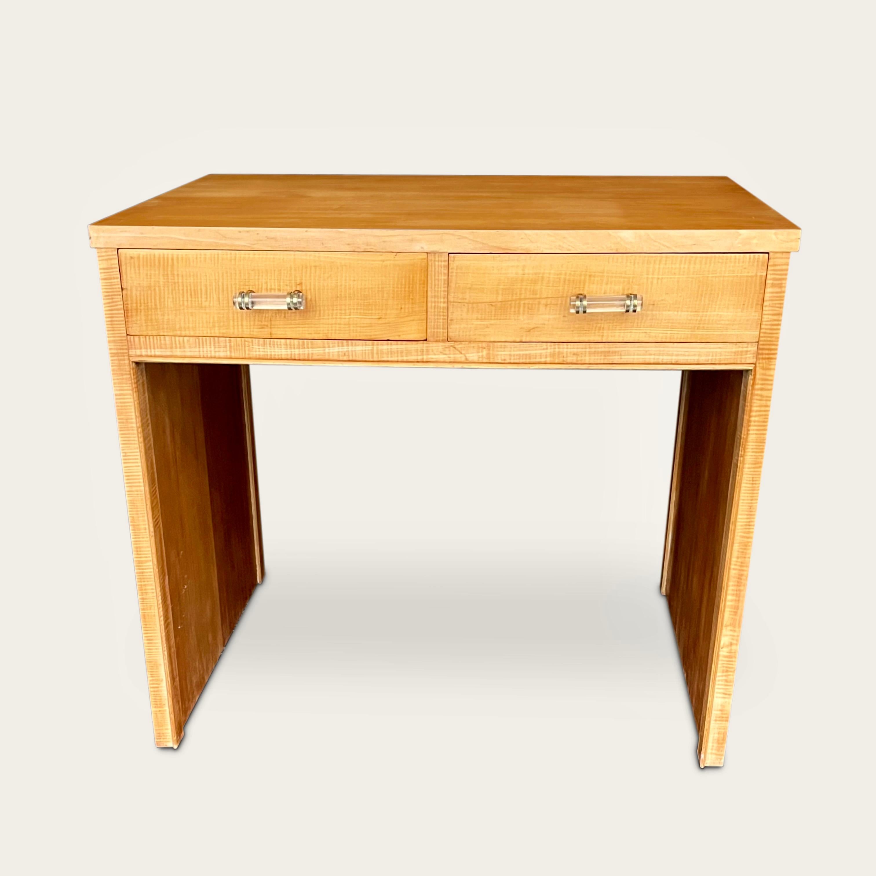 French 1930s Small Desk in the style of Jacques Adnet For Sale