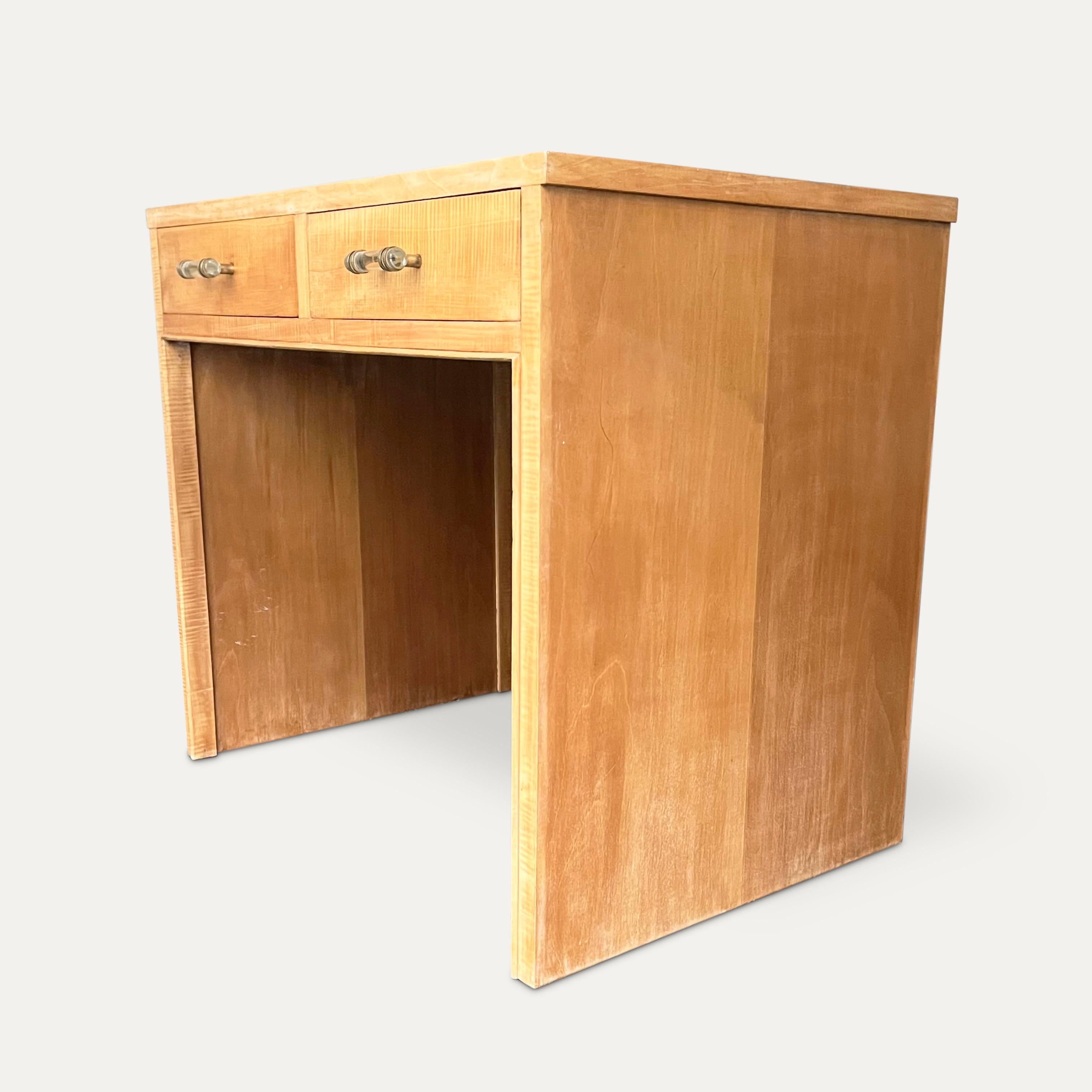 Mid-20th Century 1930s Small Desk in the style of Jacques Adnet For Sale