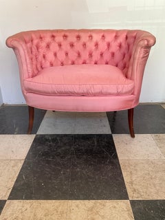 1930s Small High Back Settee for One Person