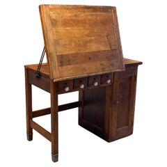 1930s Small Scale Industrial Drafting Table