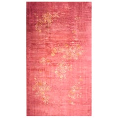 1930s Soft Pink Minimalist Antique Chinese Art Deco Rug 11
9" x 21
4" Carpet