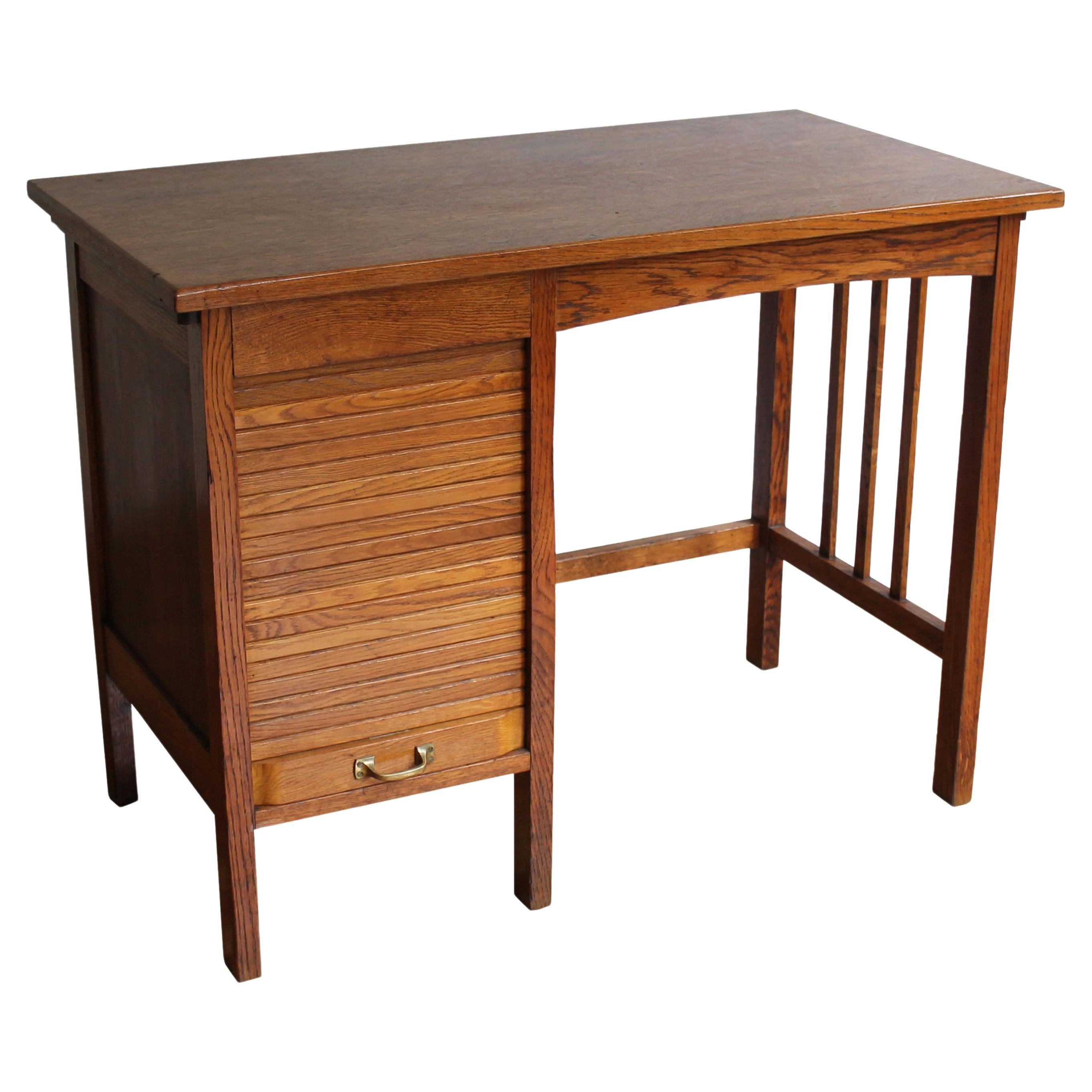 1930's Solid Oak 'Jerry' Child Desk For Sale