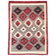Tapis vintage de style Navajo avec style amérindien, 03'02 x 04'04
