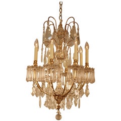 1930s Spanish and Bronze Chandelier