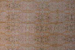 1930s Spanish Cuenca Hand Knotted Wool Rug with Renaissance Revival Lattice Desi