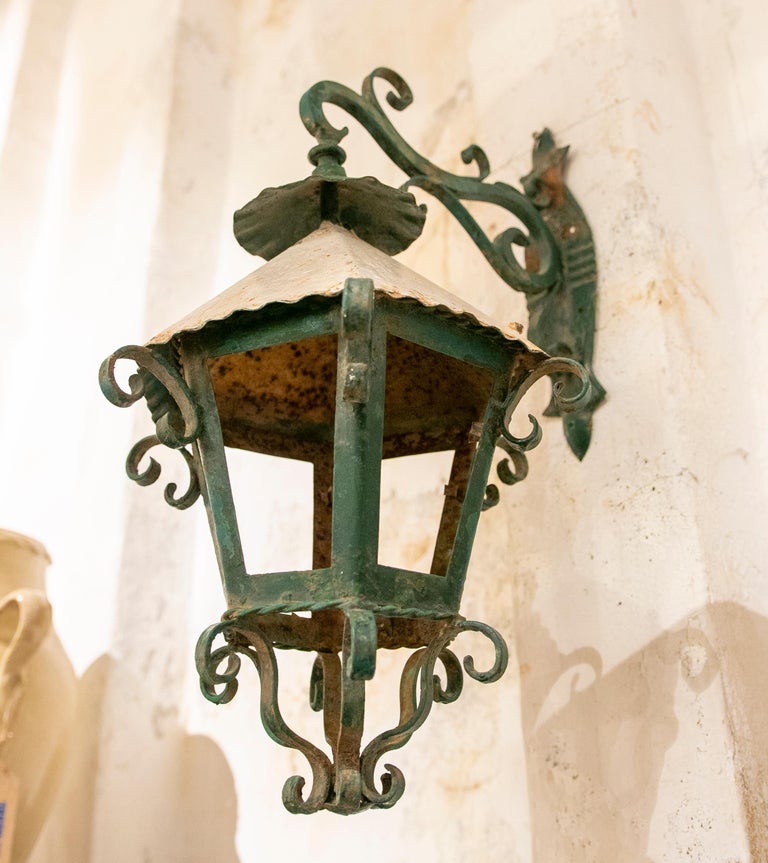 1930s, Spanish, Iron Wall Lamp For Sale at 1stDibs