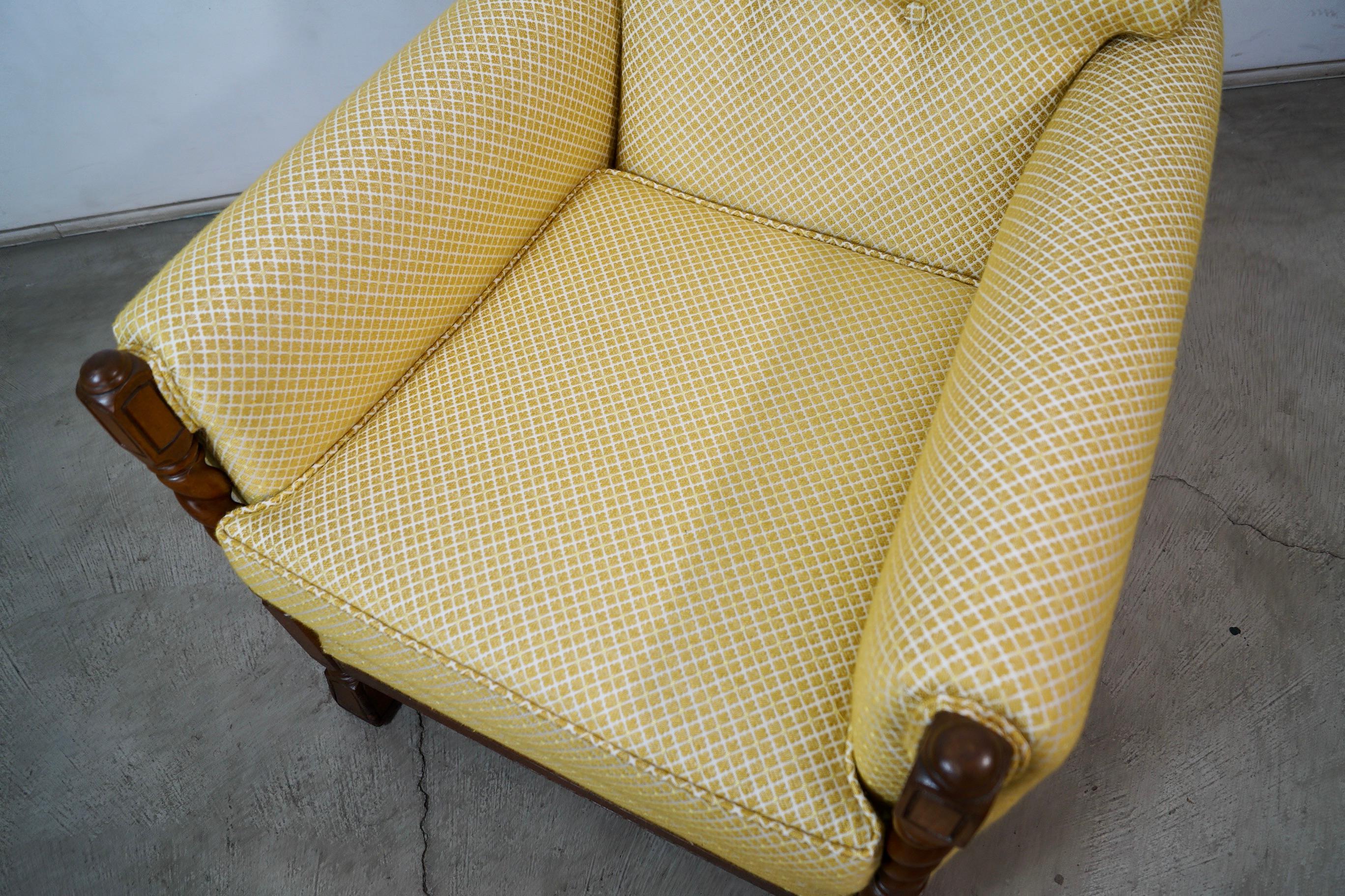 Fauteuil de salon Barley Twist de style néo-espagnol des années 1930 en vente 9