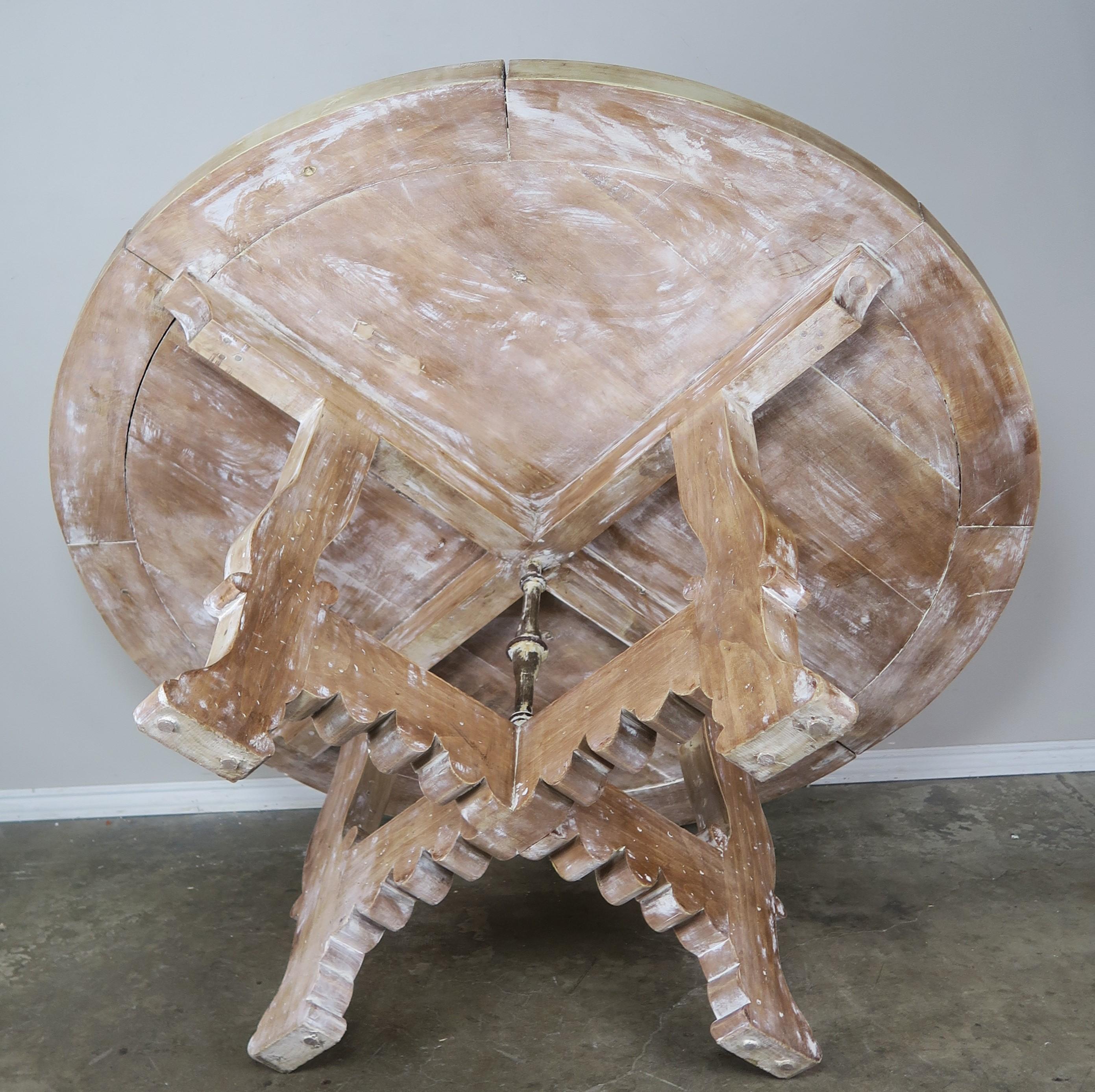 1930s Spanish Walnut Circular Shaped Table 2
