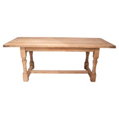 Used 1930s Spanish Washed Wood Dining Table