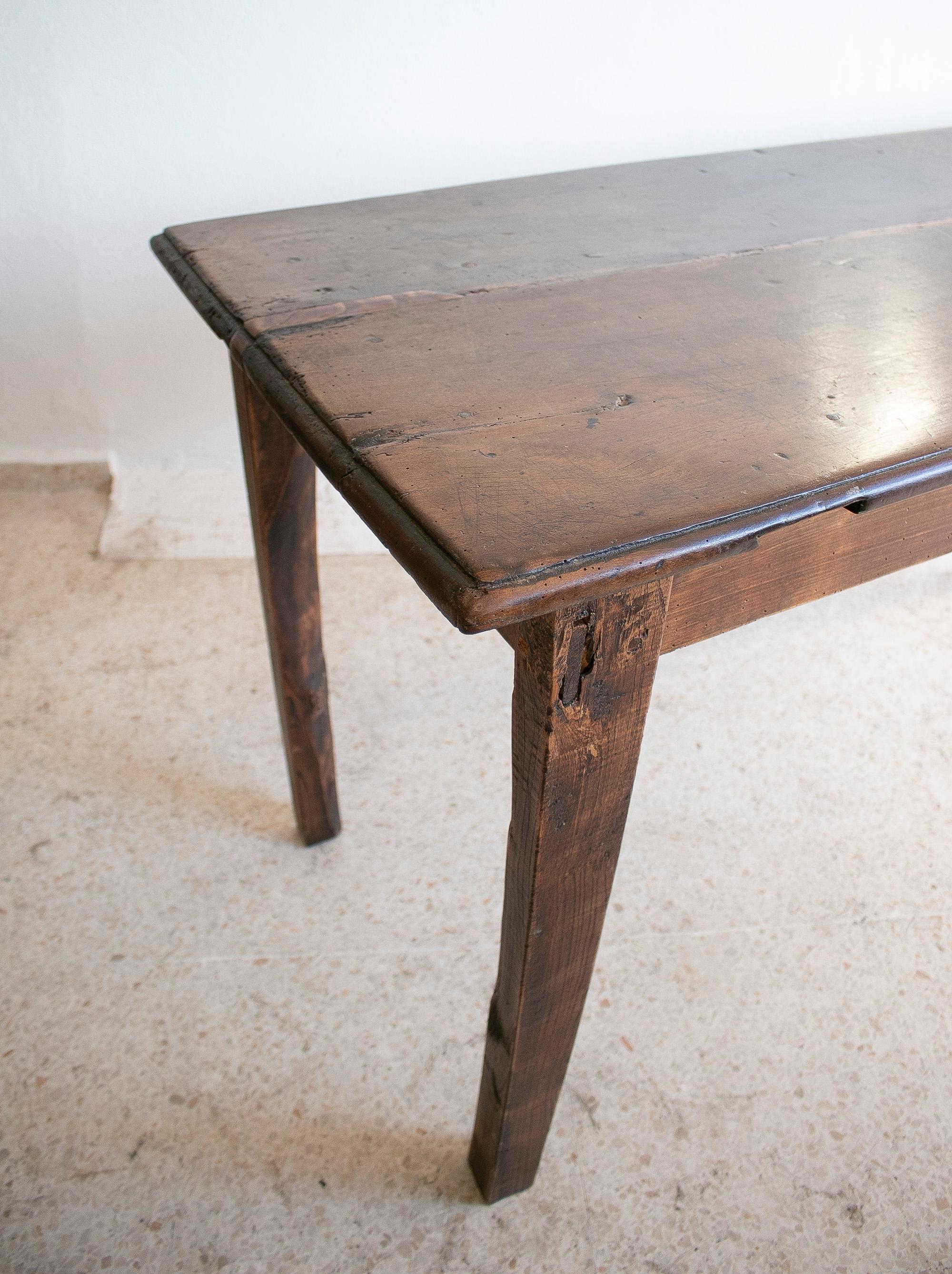 20th Century 1930s Spanish Wooden Farmhouse Table For Sale