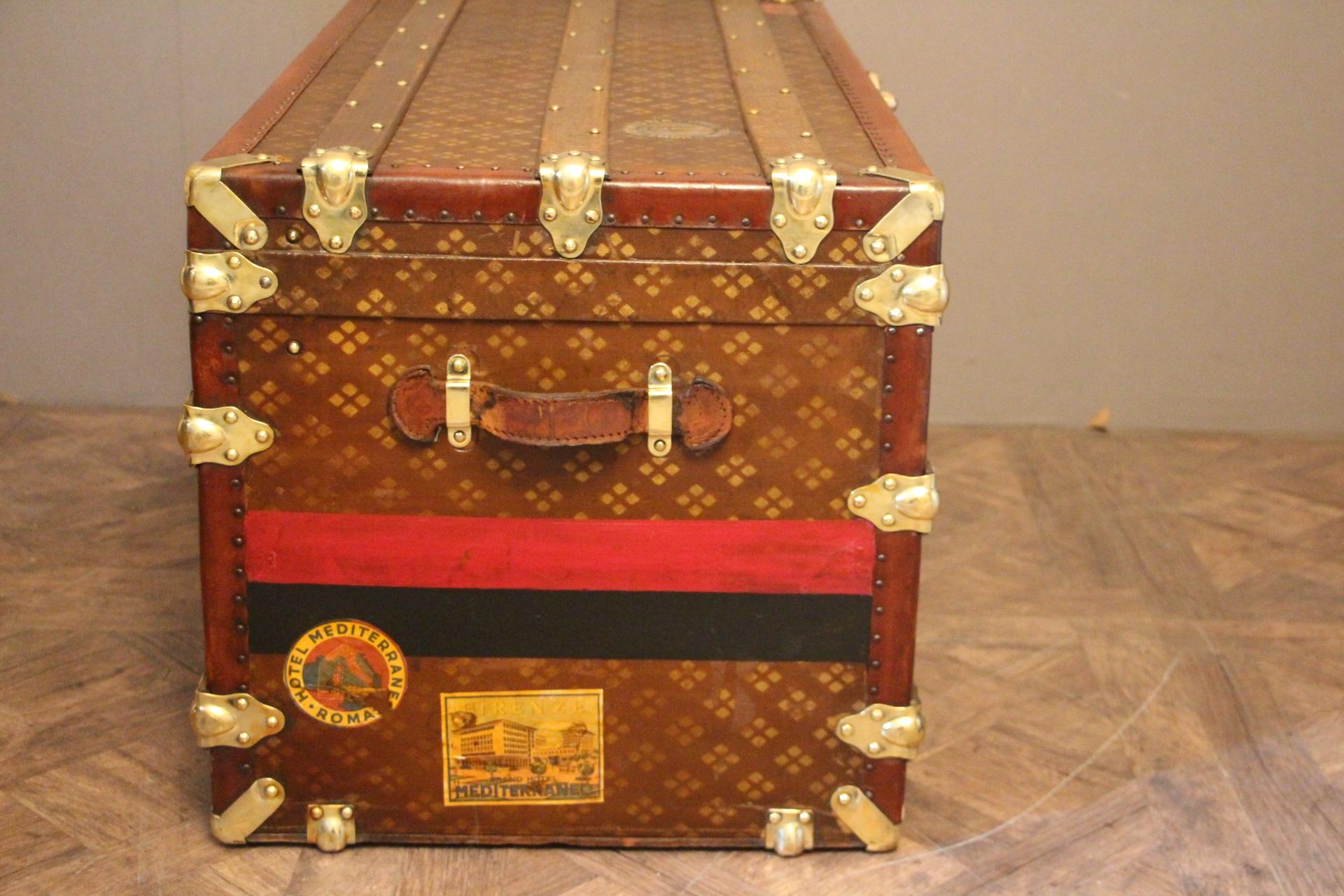 French 1930s Steamer Trunk by 