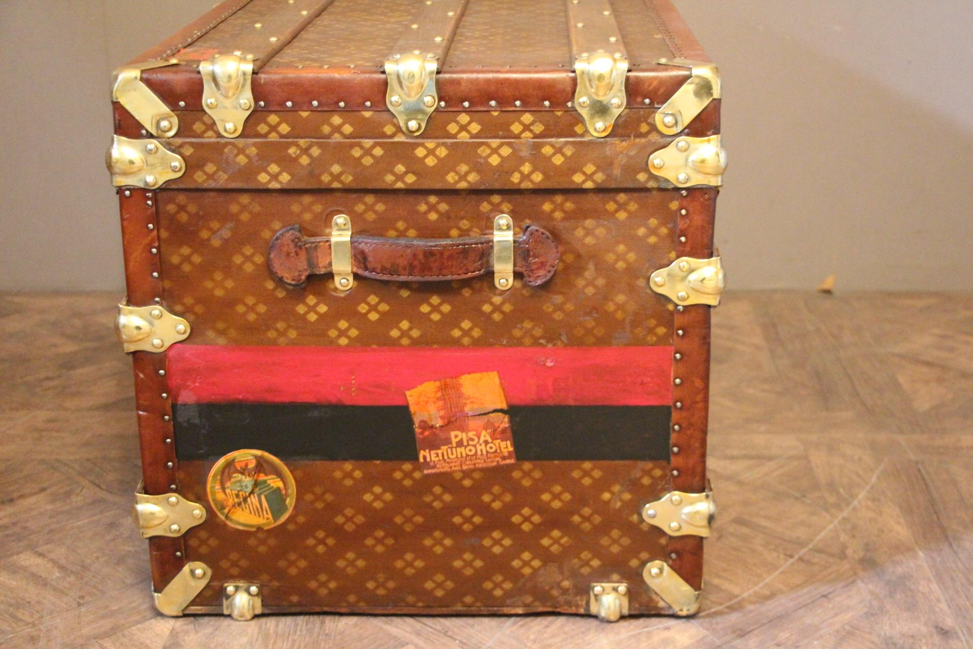 Mid-20th Century 1930s Steamer Trunk by 