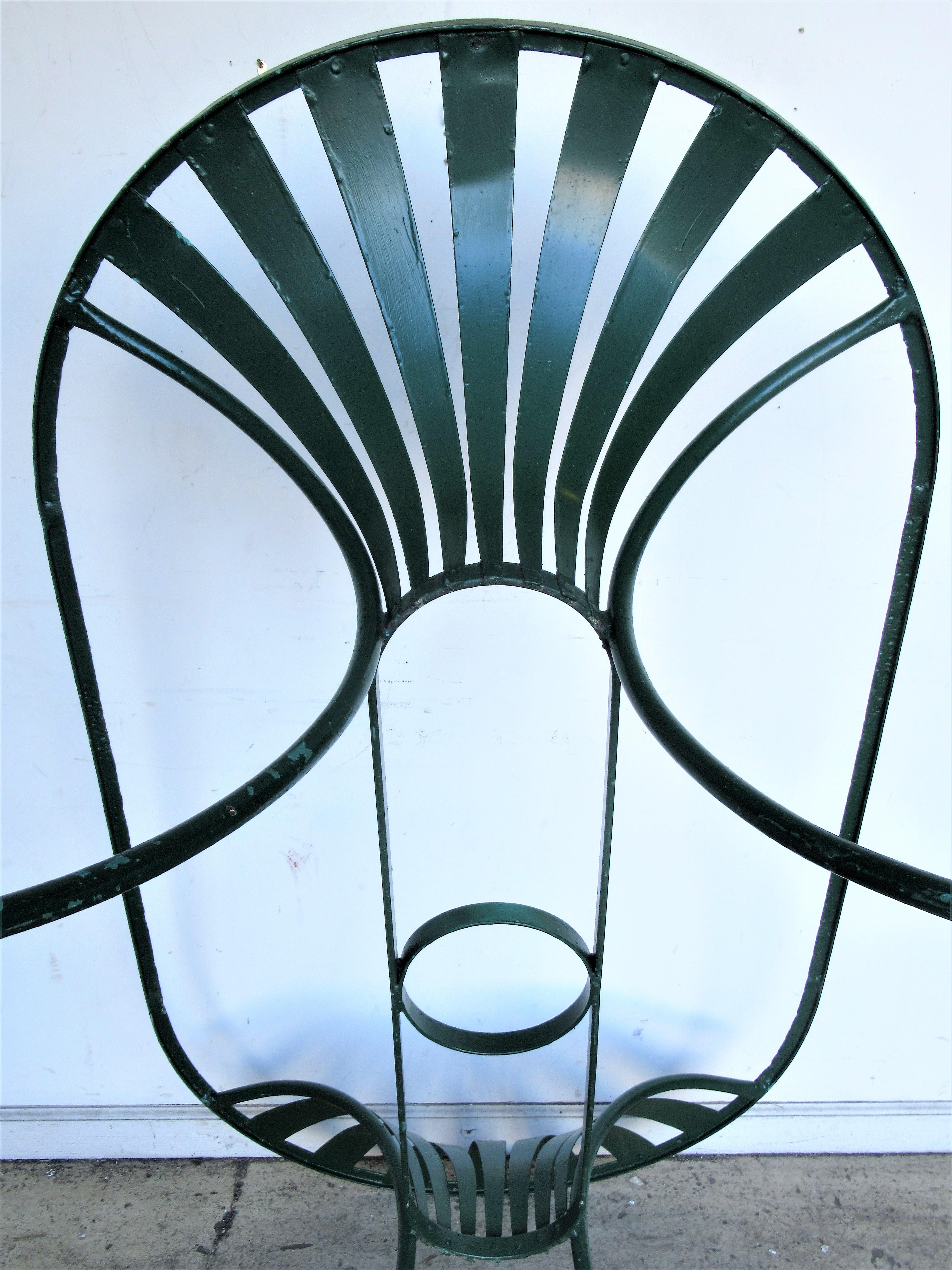  Spring Steel Garden Table and Chairs by Francois Carre 3