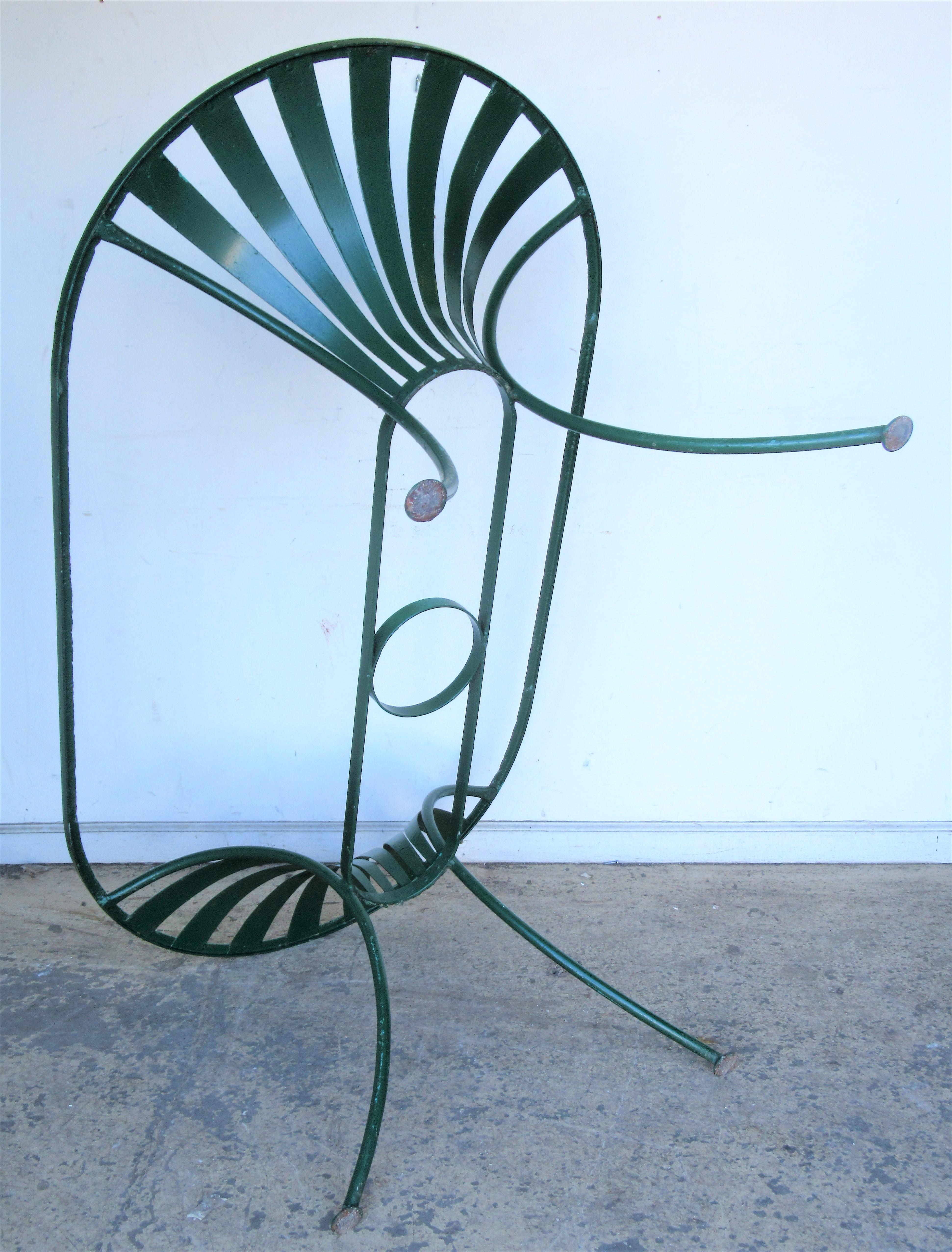  Spring Steel Garden Table and Chairs by Francois Carre 4