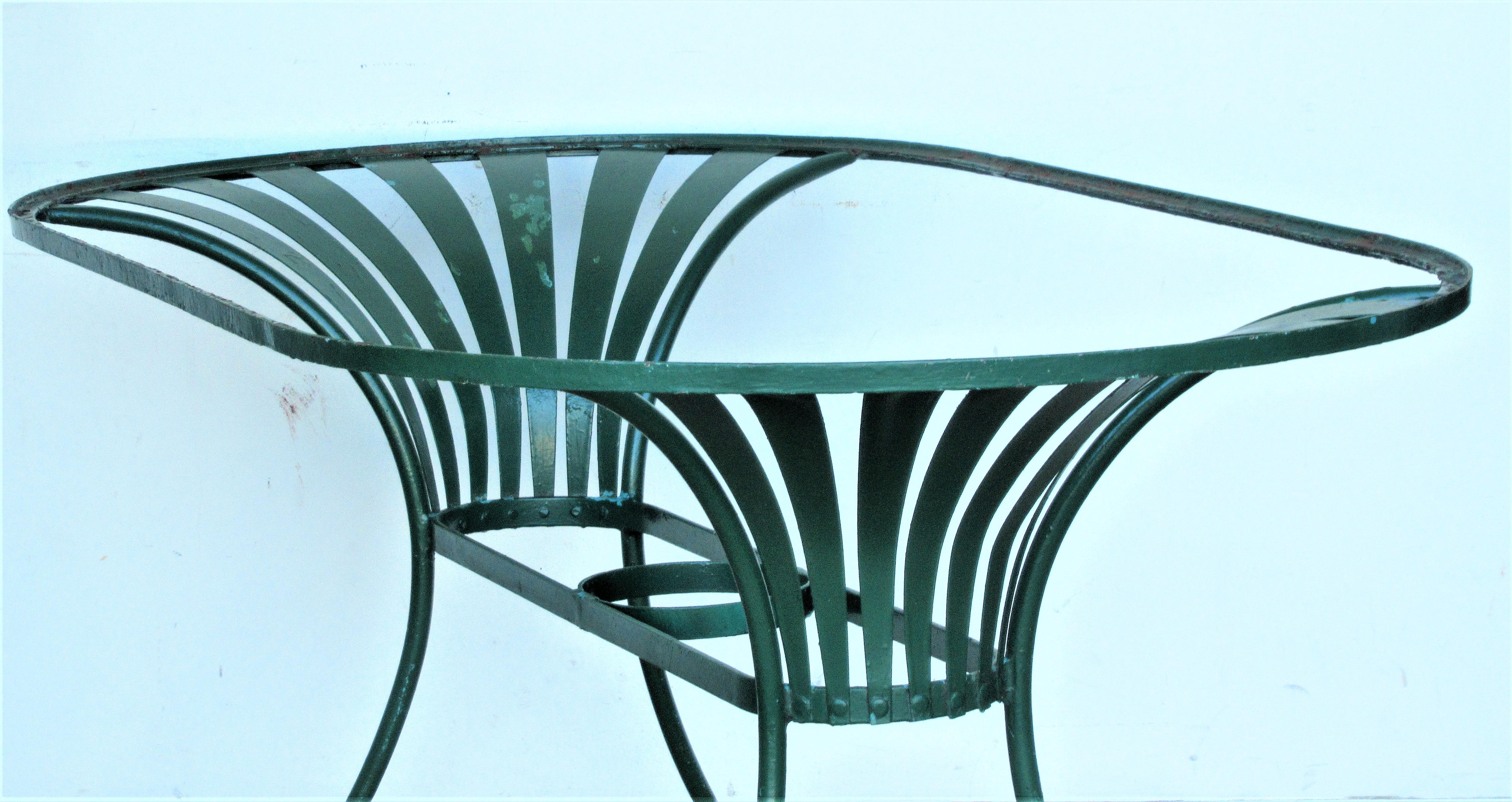  Spring Steel Garden Table and Chairs by Francois Carre 1