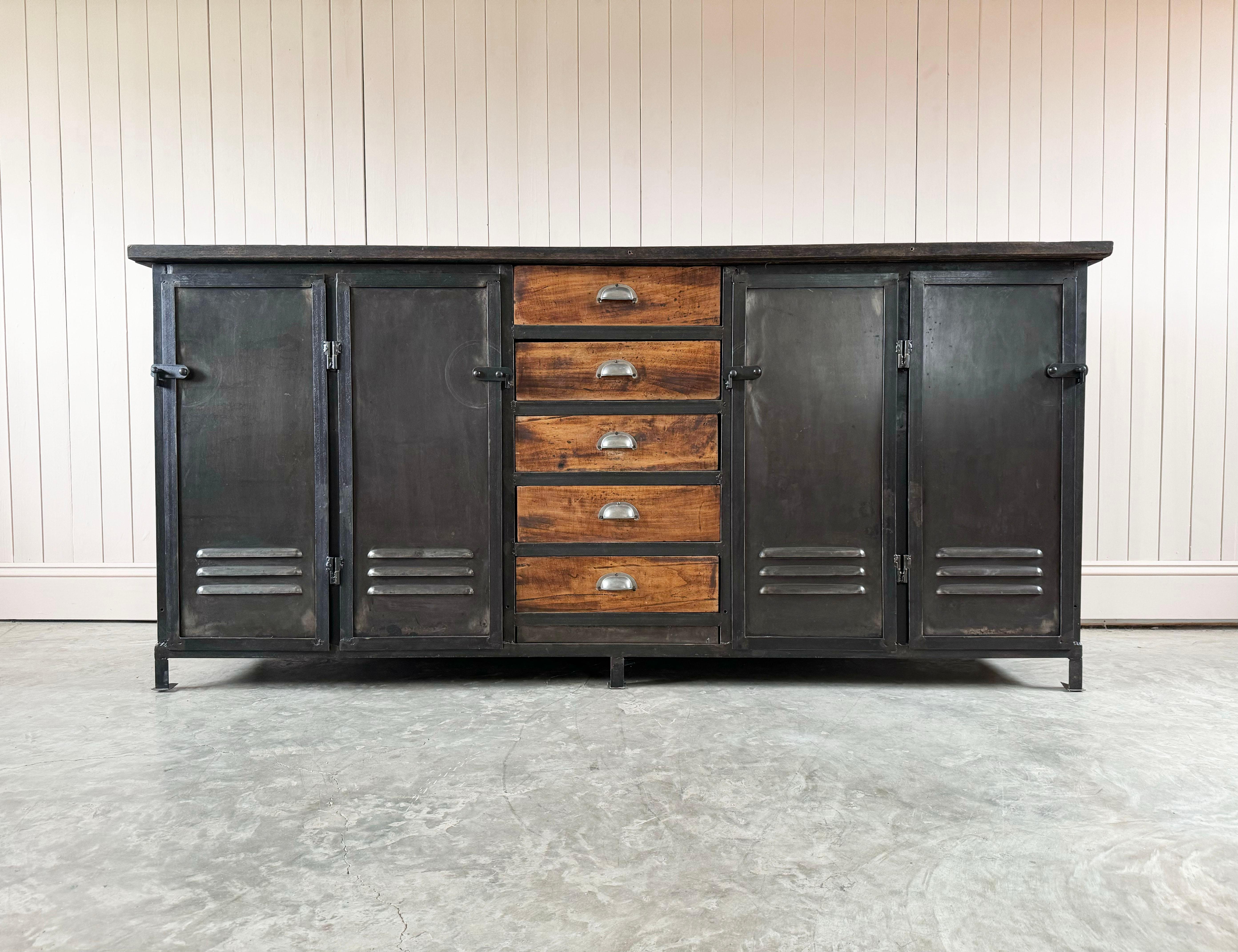 1930's Steel Industrial Sideboard 5