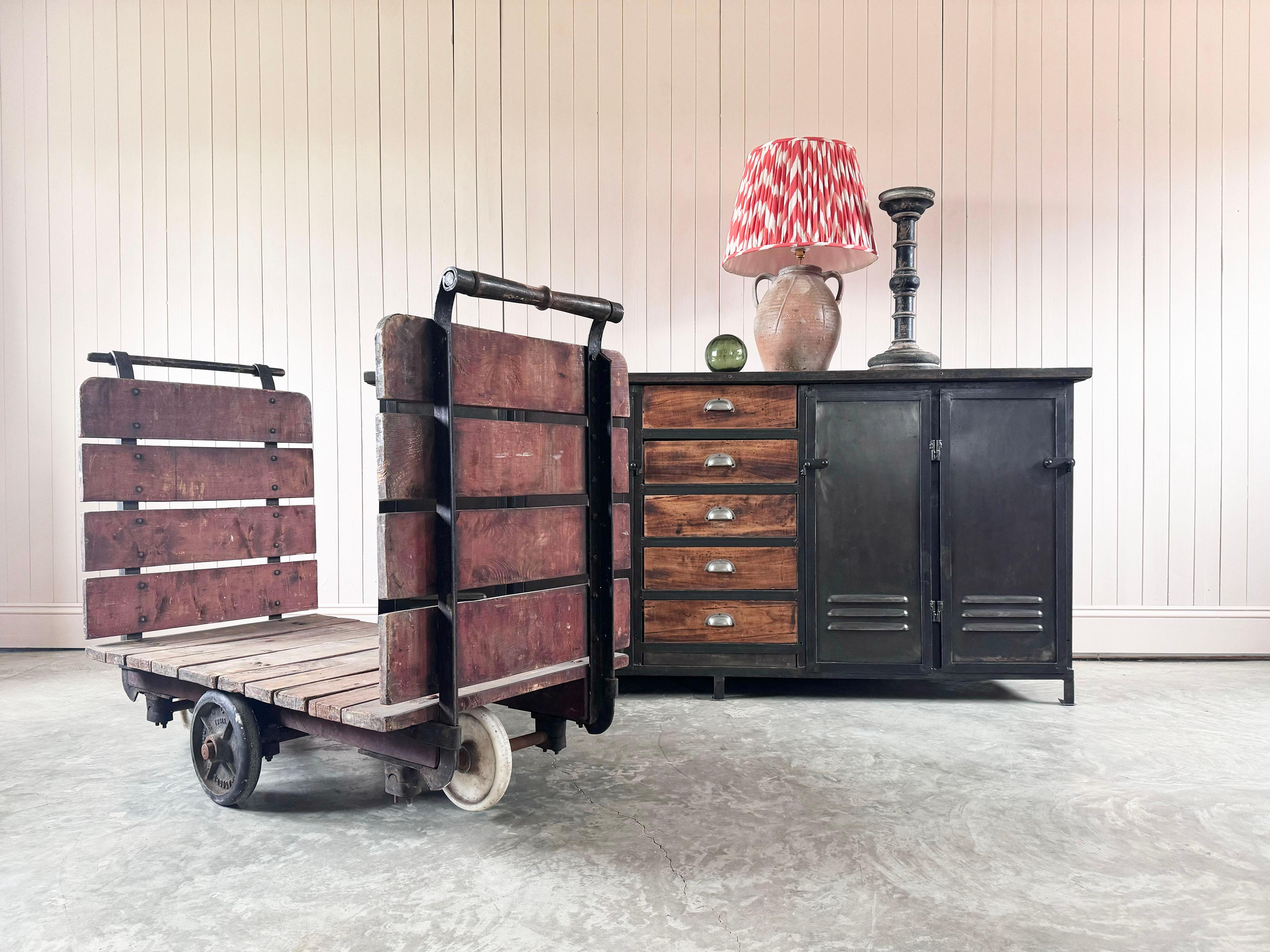 1930's Steel Industrial Sideboard 8