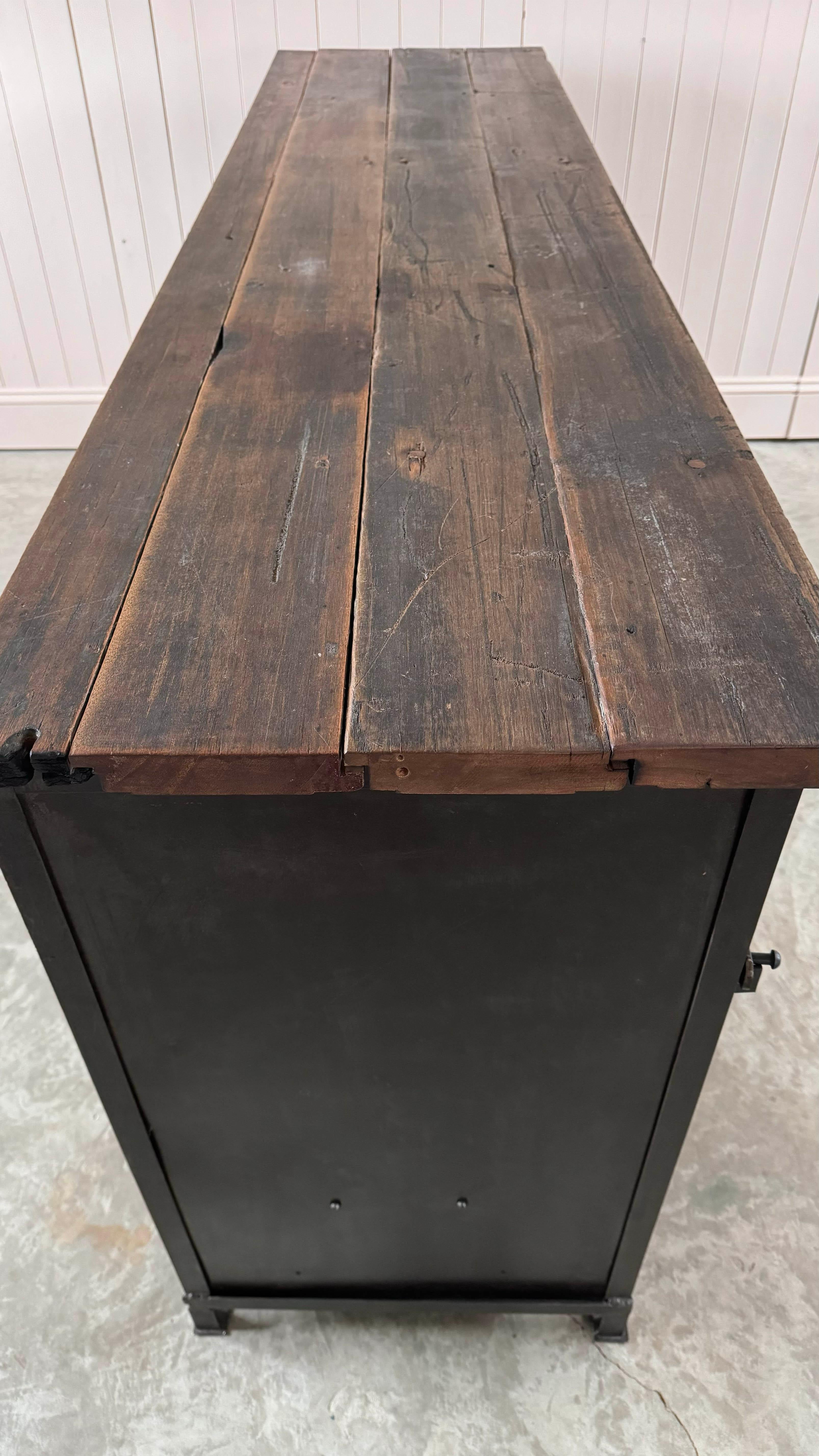1930's Steel Industrial Sideboard 1