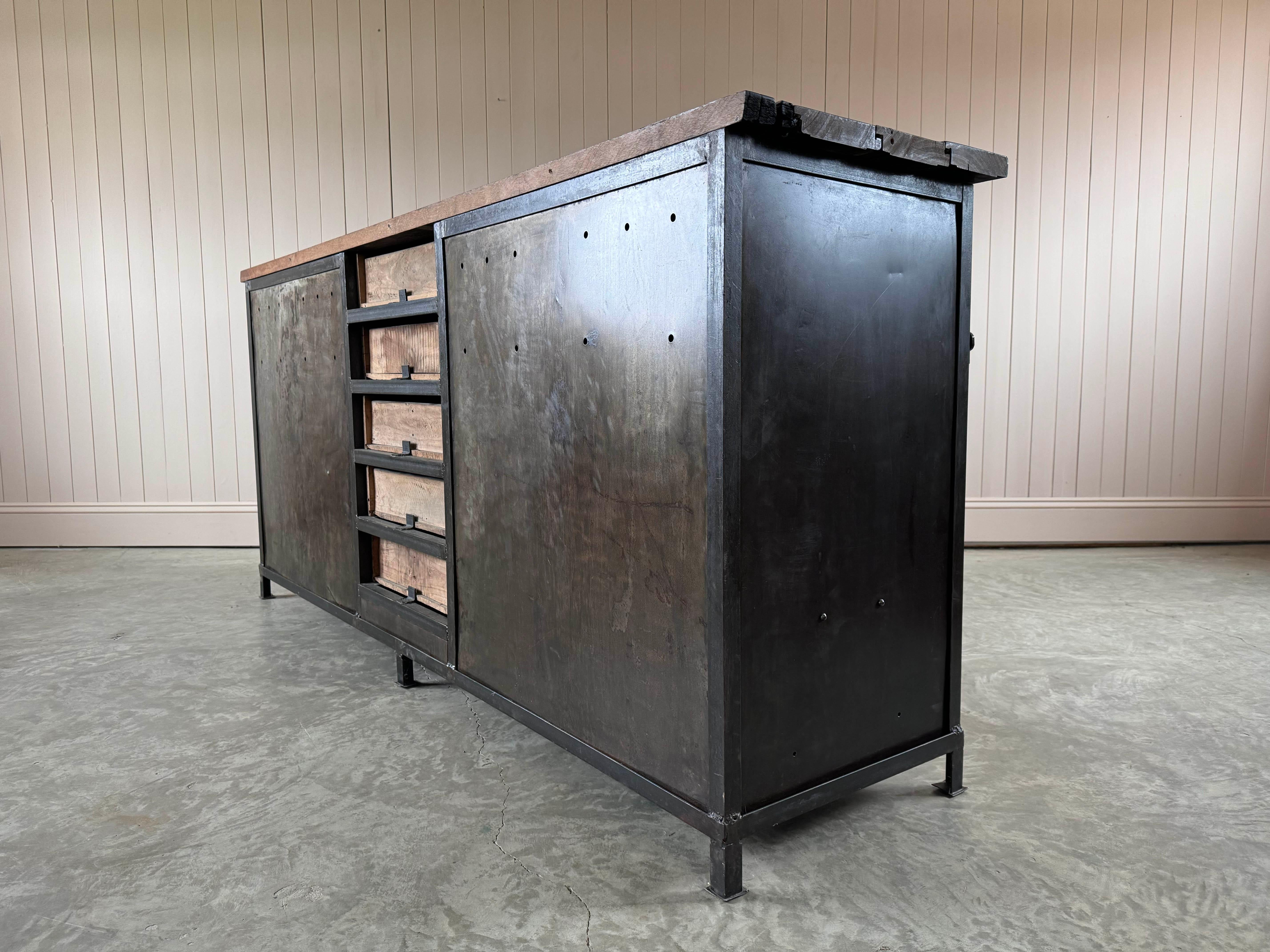 1930's Steel Industrial Sideboard 3