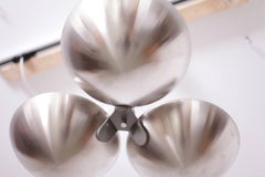 1930s Steel Pendant Lamp Functionalism Germany Art Deco