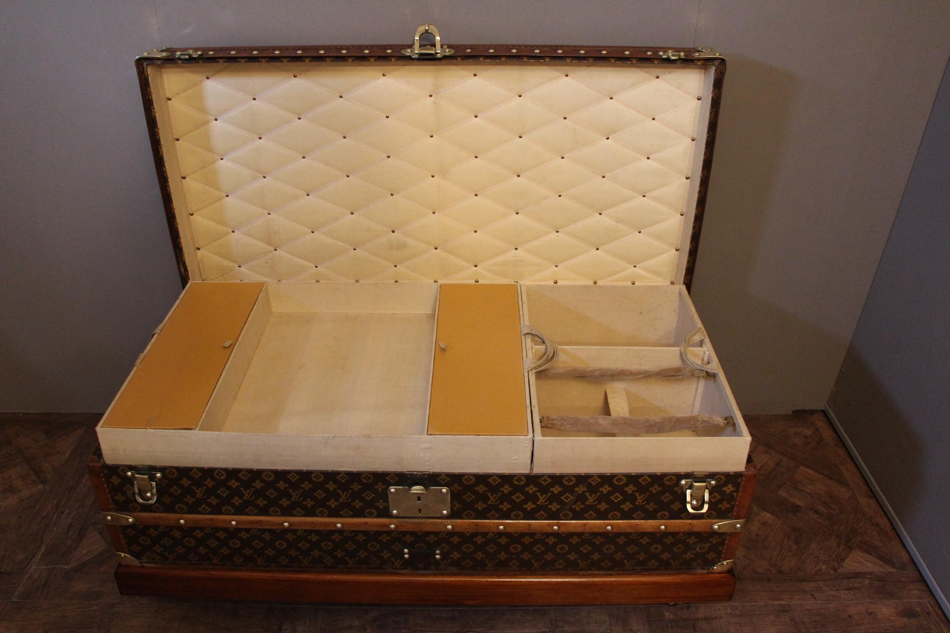 1930s Stenciled Monogram Louis Vuitton Trunk 6