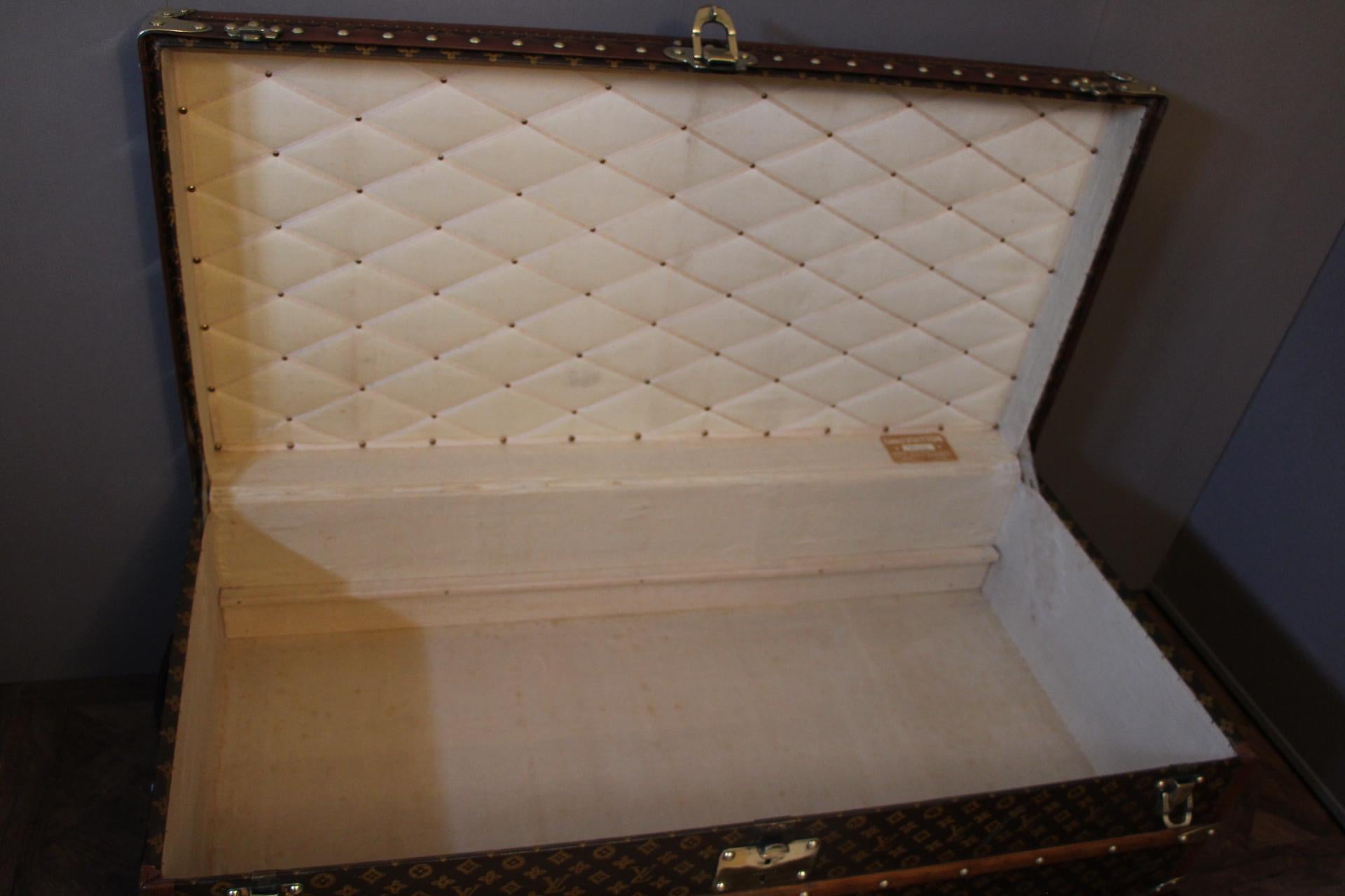 1930s Stenciled Monogram Louis Vuitton Trunk 9