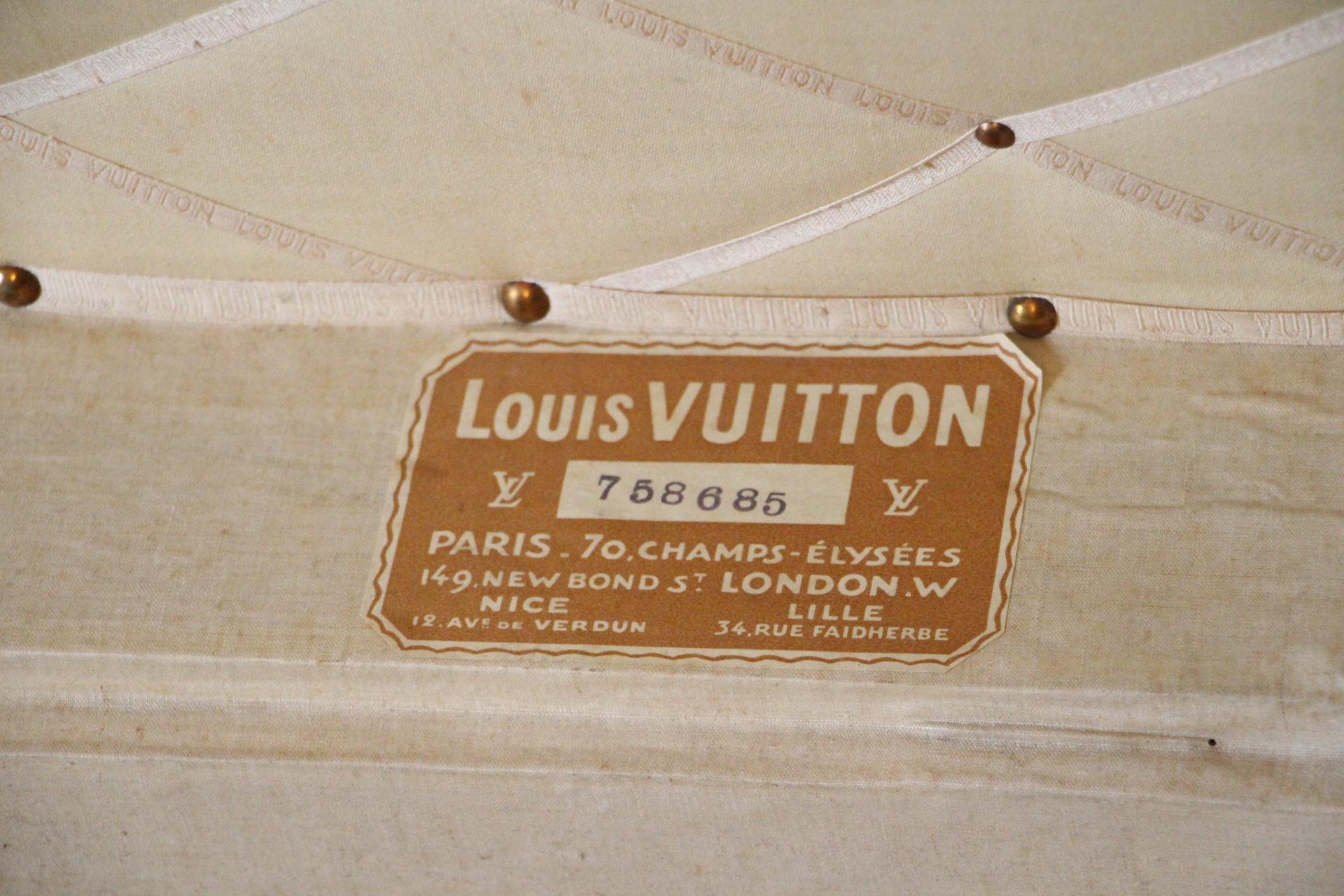 1930s Stenciled Monogram Louis Vuitton Trunk 10