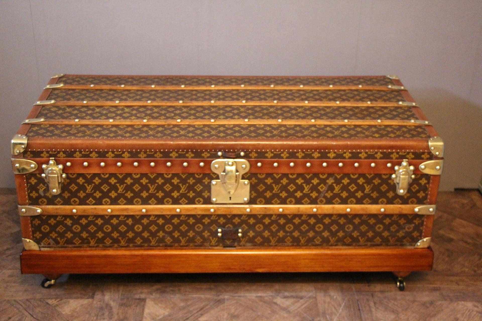 French 1930s Stenciled Monogram Louis Vuitton Trunk