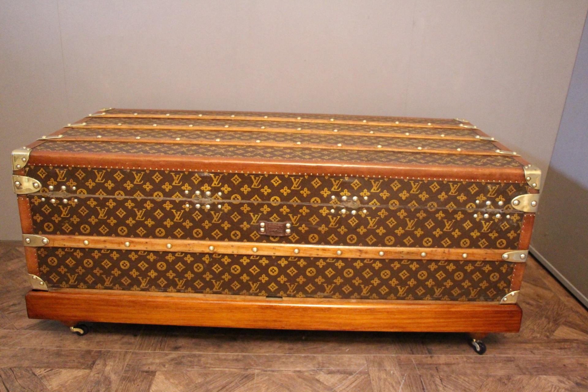 1930s Stenciled Monogram Louis Vuitton Trunk 3