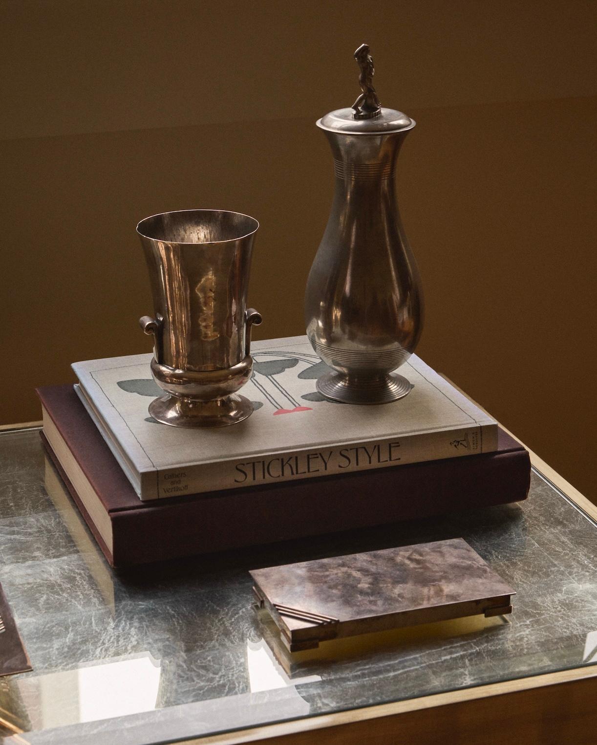 1930er Jahre Sterling Silber Vase mit Fuß von William Spratling für Taxco (Mitte des 20. Jahrhunderts) im Angebot