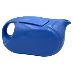 1930's Streamline Delphinium Blue / Pitcher Tea Pot Hall China for Westinghouse