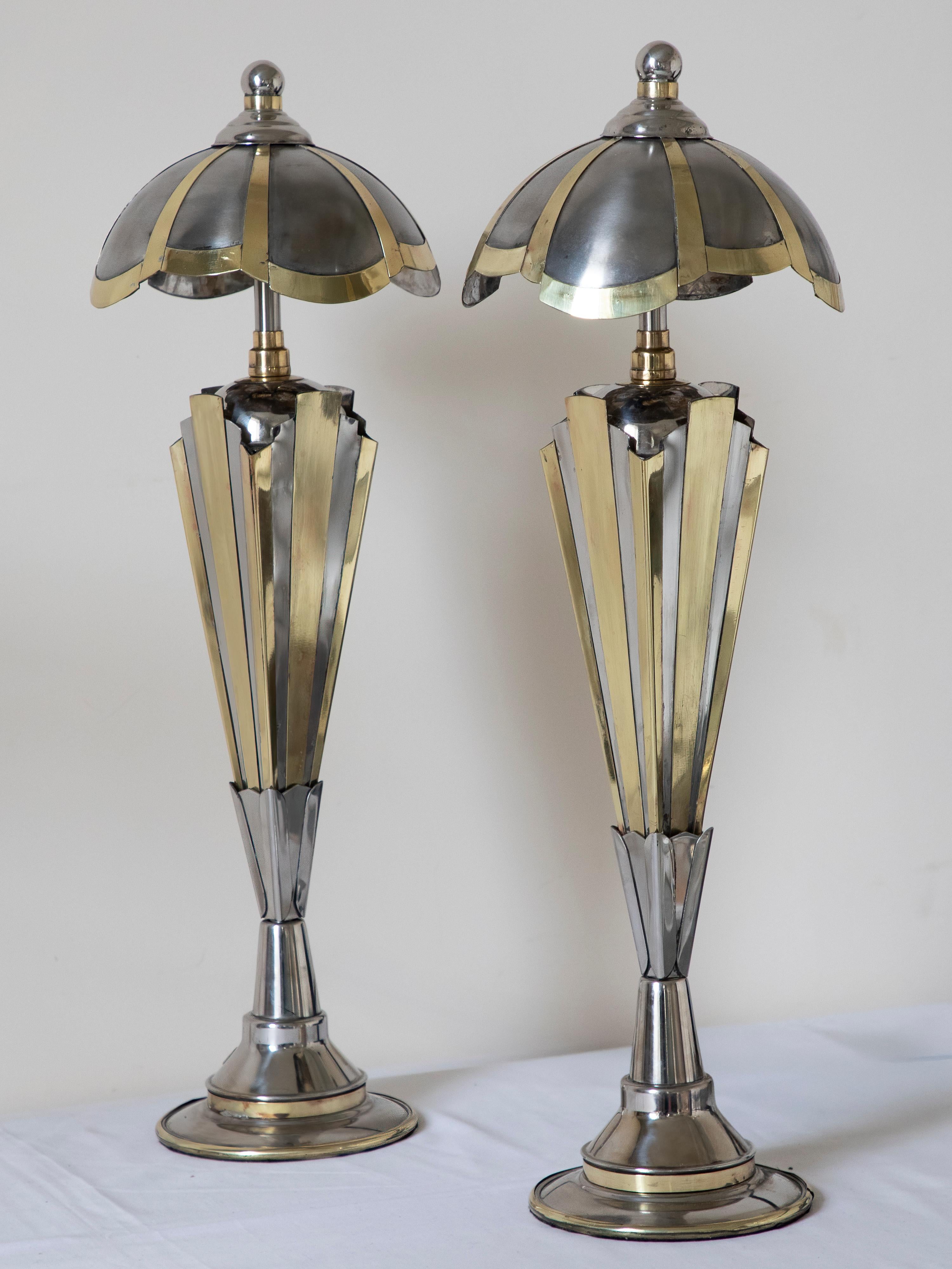Lámparas de cúpula estilo años 30 Estilo Art Déco clásico de Sam Rush Art Decó en venta