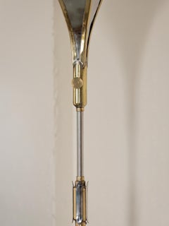 Lampe standard égyptienne de style des années 1930 par Sam Rush