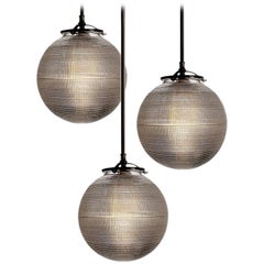 1930s Style Prismatic Globe Pendants