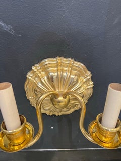 Appliques Caldwell en bronze brillant des années 1930