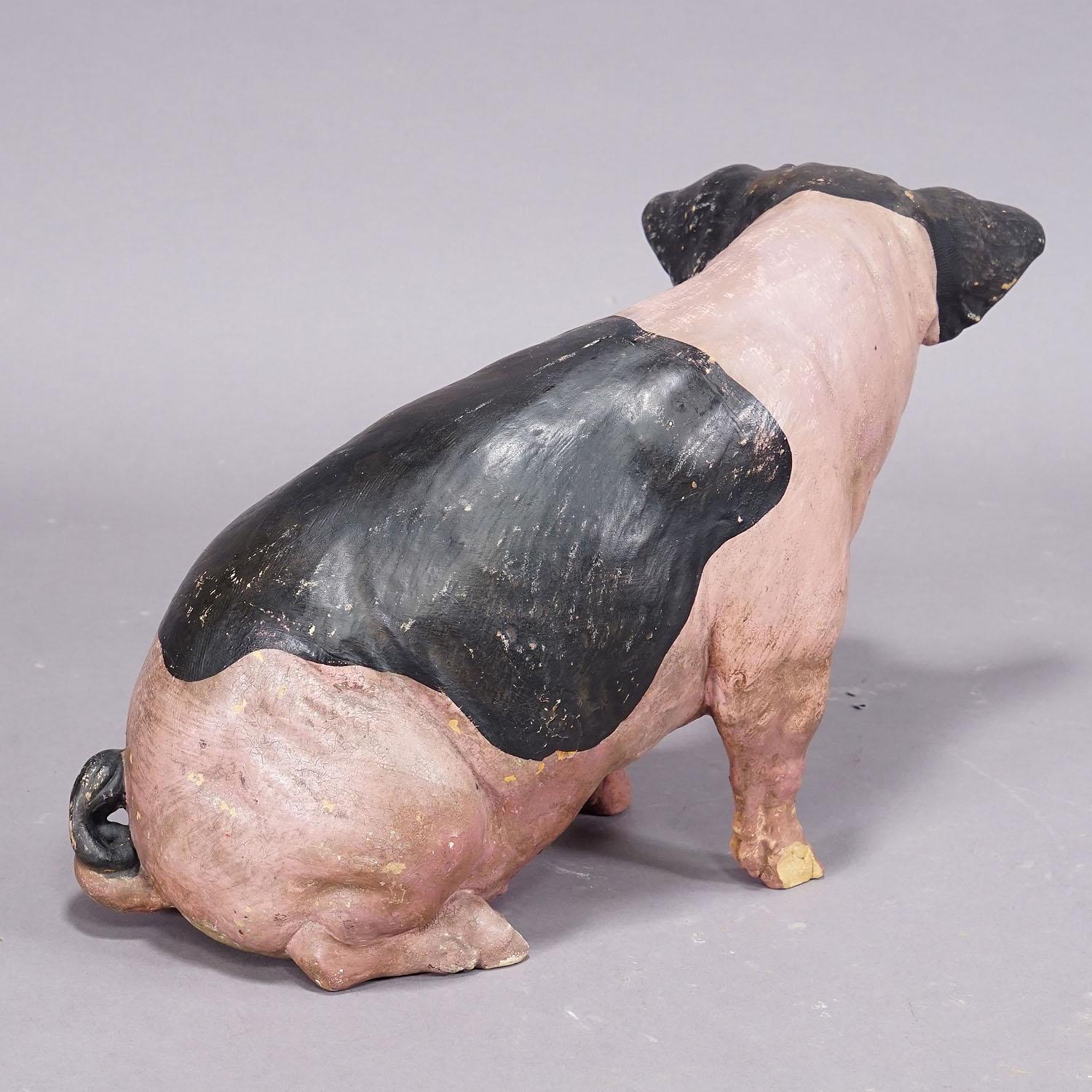 Cochon de campagne souabe en terre cuite des années 1930 Bon état - En vente à Berghuelen, DE