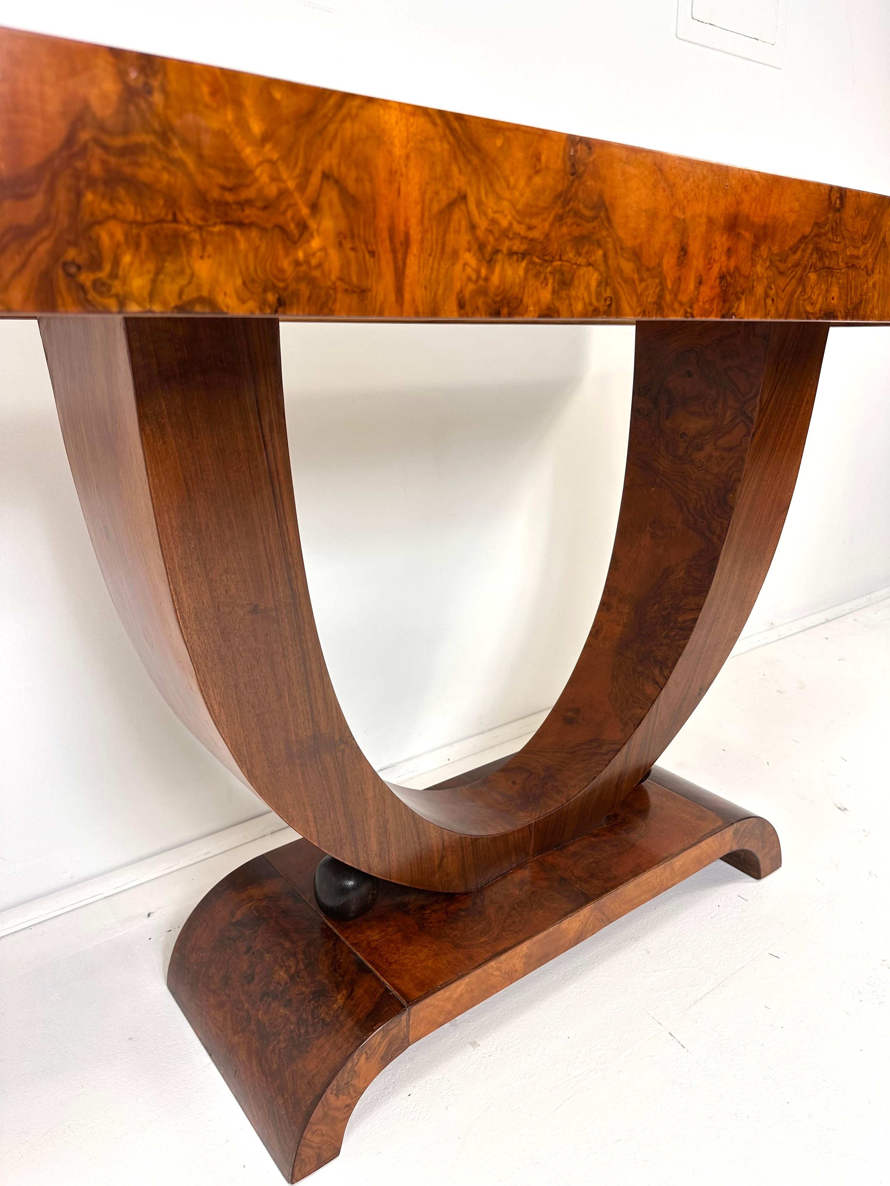 Mesa consola Art Decó sueca de 1930 Caoba en venta