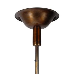 1930s Swedish Art Deco Floor Uplight in Patinated Bronze Brass Base
