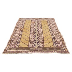 1930s Swedish deco rug with Greek key design