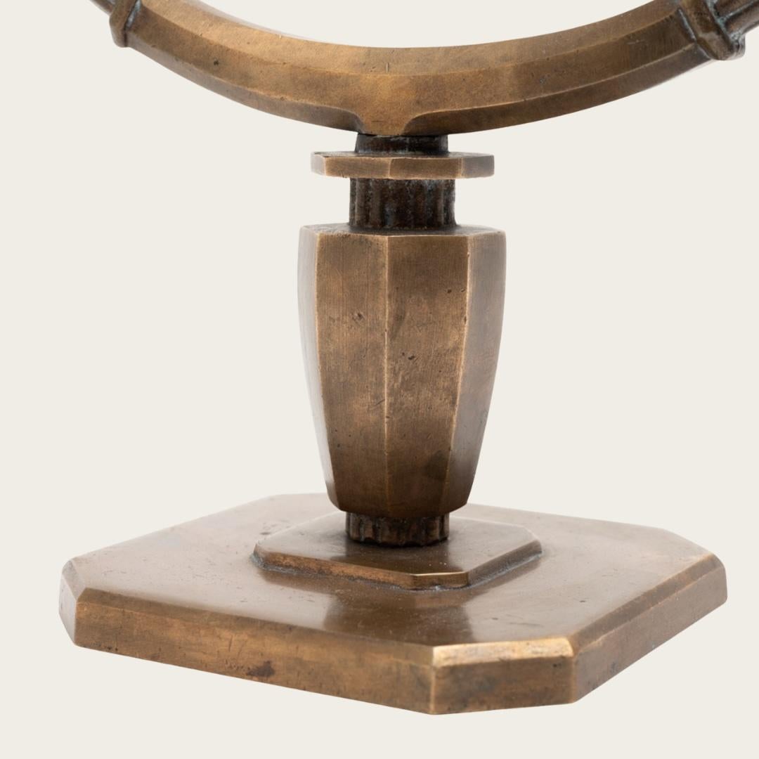 1930s Swedish Grace Bronze Candelabra by Sune Bäckström im Angebot 2