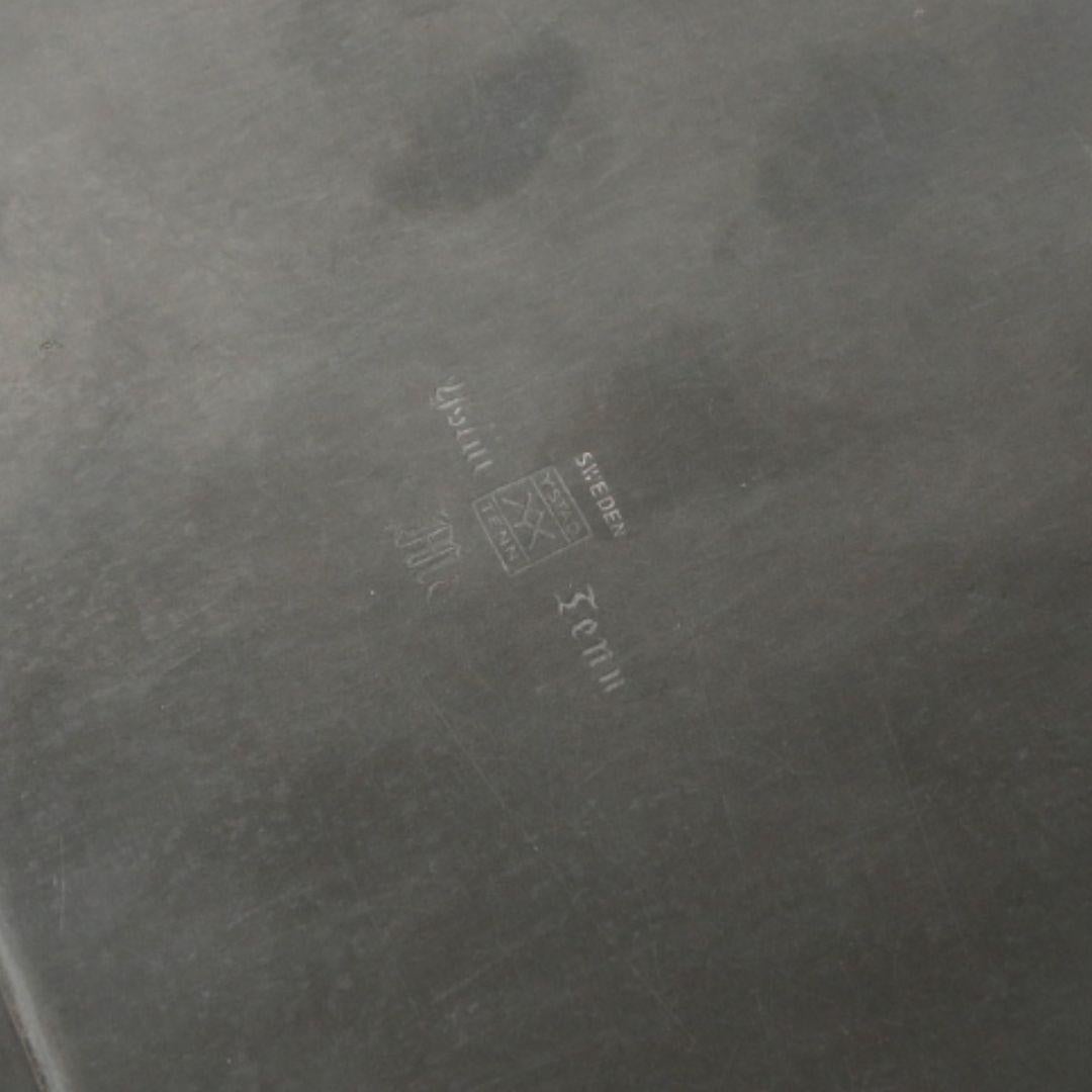 1930s Swedish Grace Pewter Box by Ystad Tenn For Sale 2