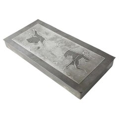 1930s Swedish Grace Pewter Box by Ystad Tenn