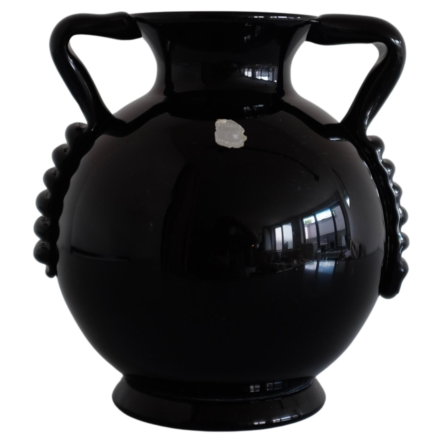 1930s Swedish Mid-century Glass Vase by Engshyttan