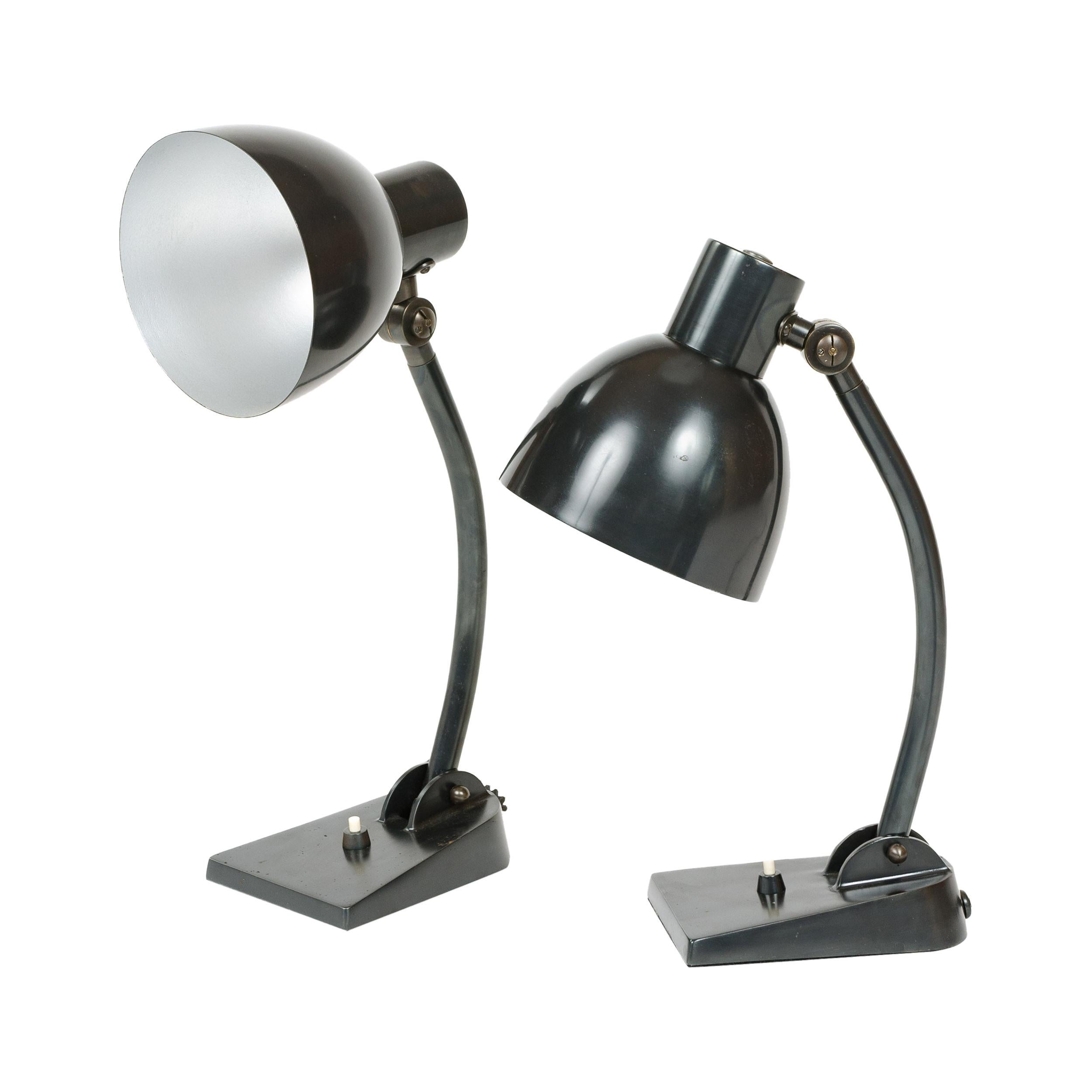 1930s Swiss Articulated Desk Lamp by B.A.G. Turgi