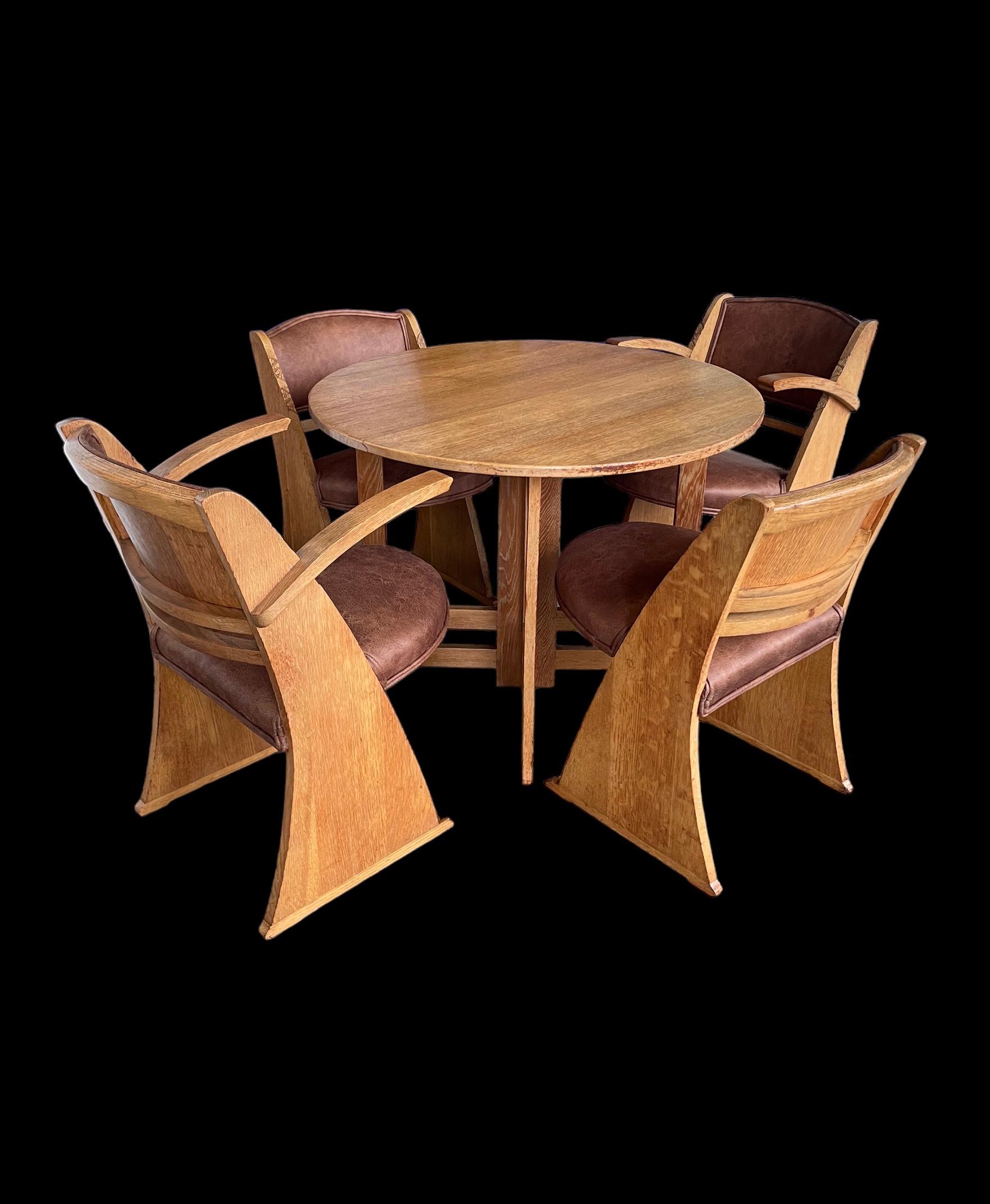 Table et quatre chaises de Gomme, 1930 en vente 10