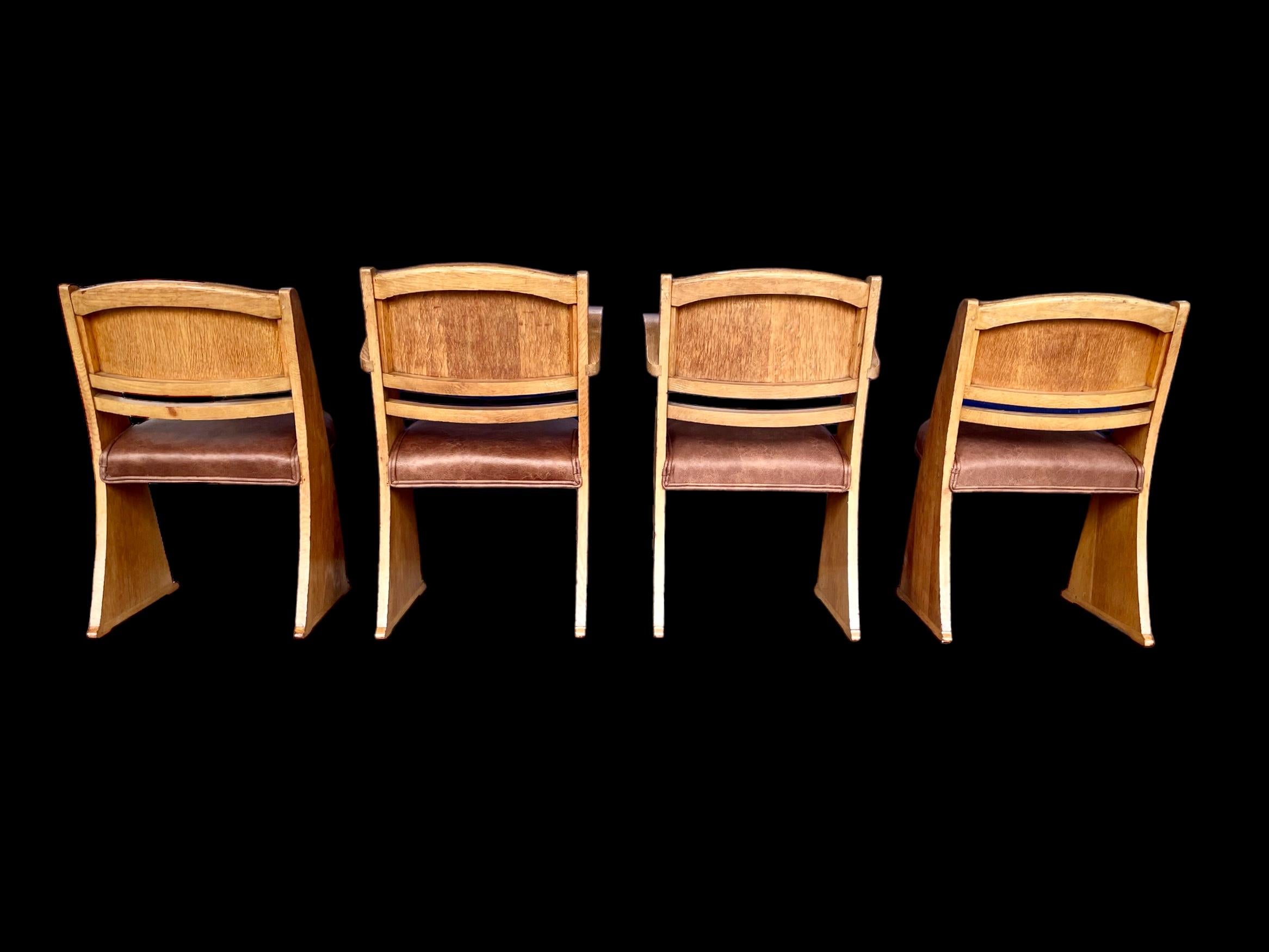 Table et quatre chaises de Gomme, 1930 Bon état - En vente à Lee-On-The-Solent, GB